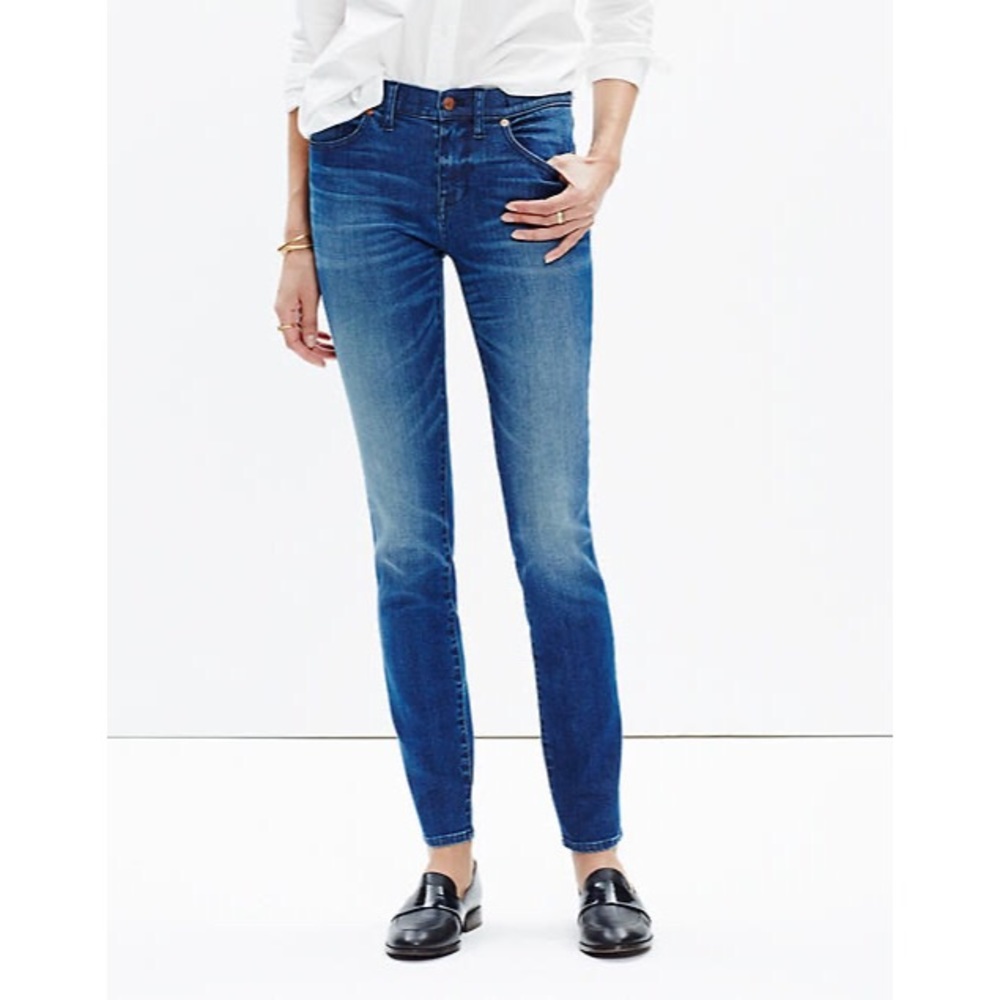 Madewell 8" Skinny Jeans in Sunnyside Wash